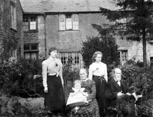 Perrin, Marlow and Emma Perrin, with Daughters Ellen Annie Teresa (rt standing) and posibly Alice WB (Perrin) Aston, married to Aston and mother of The child Winnie.